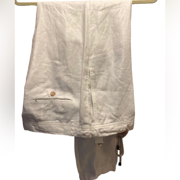 Zara Pants & Jumpsuits Zara White Linen Pants Poshmark
